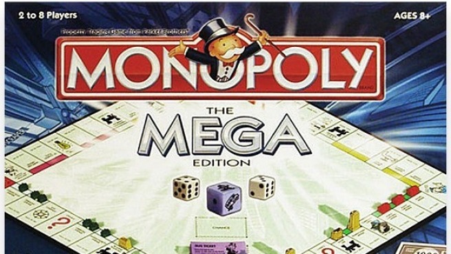 Winning Moves Mega Monopoly Board Game, an Upgrade on The Classic Game  Board with 12 Extra Spaces Including Downing Street, Saville Row and