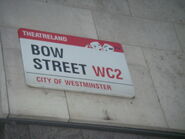 Bow Street sign in London