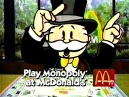 McDonald's 1st Monopoly Game Commercial (1987)