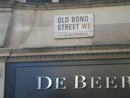 Old Bond Street Sign in London