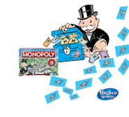 Monopoly Render with 16 Community Chest Cards