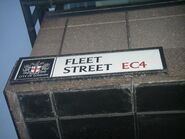 Fleet Street sign in London