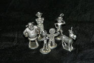 Tokens: Shrek, Fiona, Pinnochio, Gingy, Puss in Boots, and Donkey.