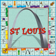 Intermediate transition version of St. Louis in-a-box Game Board