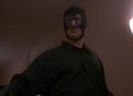 Getting shot by Newman.