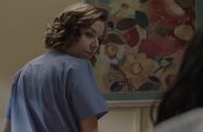 Valerie hallucinating a nurse as her.