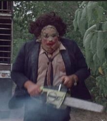 Leatherface Chasing Dinner