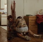 Lee discovering his sister’s hair in Sully’s hair rope, meaning he ate her.