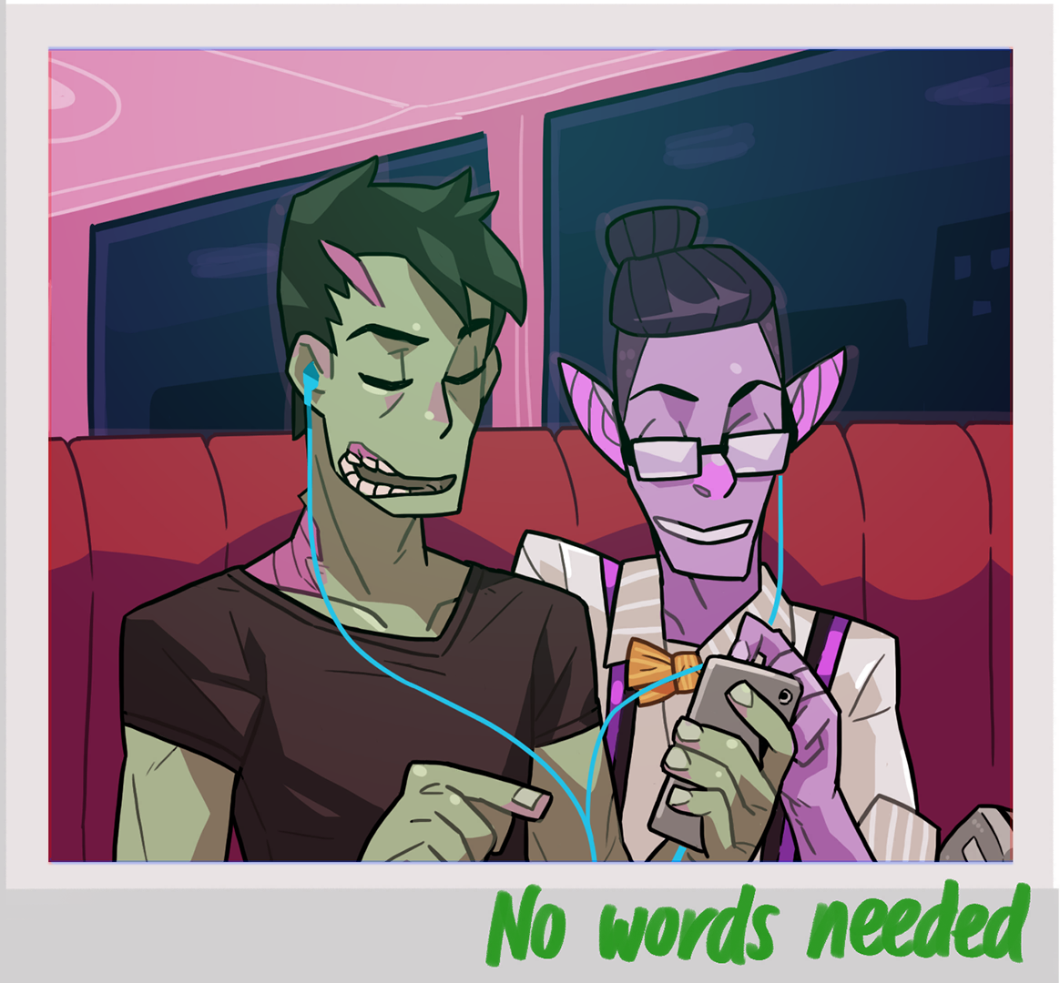 monster prom polaroids