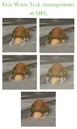 The five Worm tusk variations available in MFL