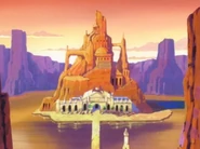 The intricate detail of the Secai Shrine ruins