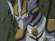 Zebra Saurian Anime.jpg (653 KB) Zebra Saurian, the witty striped eighth Warrior, sent to confront the Searchers to steal Moo’s Mystery Disc…