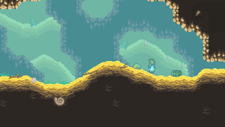 Use a Monster with Blob Form or Morph Ball to enter the narrow path