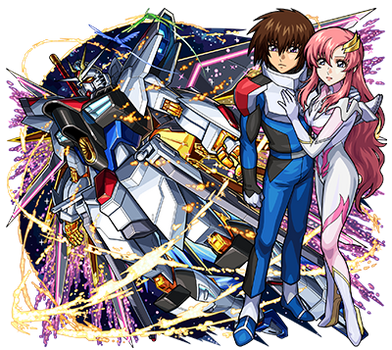 Kira Yamato & Lacus Clyne & Rising Freedom Gundam | Monster