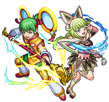 Dragon Kid & Magical Cat | Monster Strike Wiki | Fandom