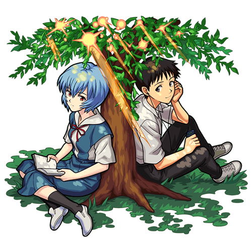 Shinji & Rei | Monster Strike Wiki | Fandom