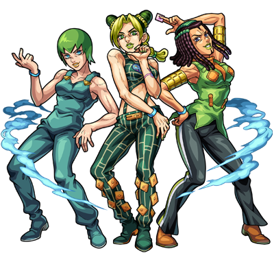 Hermess & F.F. & Jolyne from Stone Ocean Opening