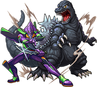 Godzilla Eva 01 Monster Strike Wiki Fandom