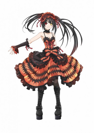 kurumi black dress Date A Bullet Kurumi Tokisaki: Night Dress Ver. 1/7 Scale Figure main image 1