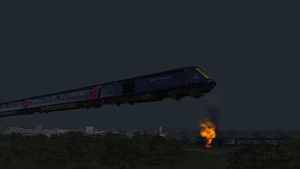 A Ghost train Flying