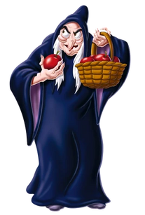Queen Grimhilde as a hag