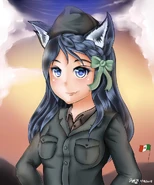 Italian ww2 wolf girl portrait by jay87k-d8edb24