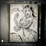 Sketchbook wurm by candra de2fluh