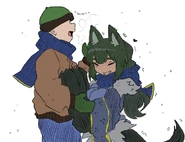 Anubis ear warming green