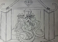 B&W Ryu Temple Harem