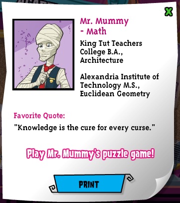 Monster high mummy sale