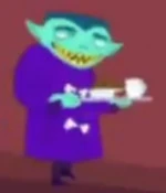 The piranha head boy and small green boy.