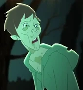 Harold, the brown-haired zombie boy.