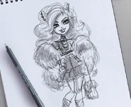 Haunt Couture Clawdeen Sketch