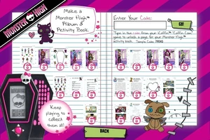 Make a Monster High Album and Activity Book - unlocks
