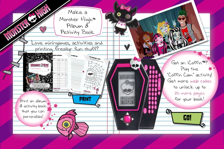 Make A Monster High Album Activity Book Monster High Wiki Fandom