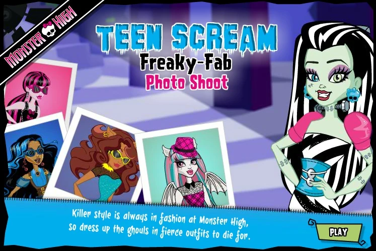 monster high game dress up