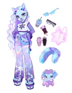 Cristina Faline Rough Sketch of Abbey’s Accessories