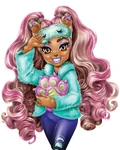 Clawdeen's Creepover Party Bedroom artwork