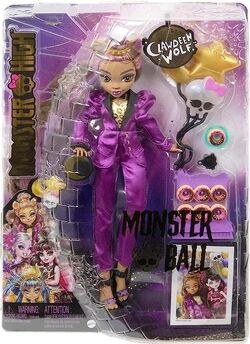 Monster High Doll, Clawdeen Wolf with Accessories and Pet Dog, Posable  Fashion Doll with Purple Streaked Hair