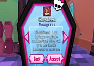 A text from Clawdeen Wolf
