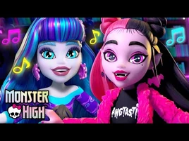 Draculaura & Twyla Have a Creepover Party! (Music Videos) w- Clawdeen & Frankie - Monster High