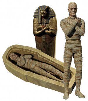 Figurine of Imhotep from the Universal movie The Mummy.