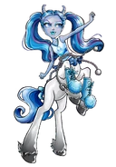 Skyra Bouncegait half-centaur, half-ghost