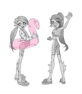 Character Design Exploration, Done by Anna Cattish