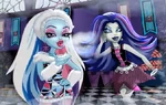 Spectra and Abbey in their first ever doll commercial together.