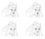 Clawdeen's facial expressions