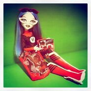 Monster High's Facebook release picture of the Comic-Con Ghoulia Doll