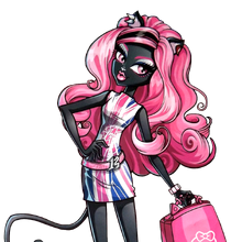 păpuși monster high catty noir