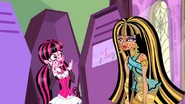Draculaura & Cleo had them covered in heart-shaped pimples and pyramid-shaped pimples respectively after they both sneezed.