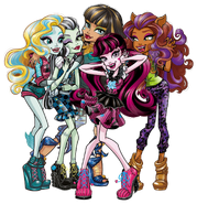 Frankie Draculaura Lagoona Cleo and Clawdeen